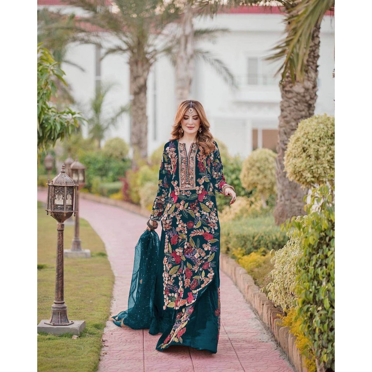 Designer velvet discount suits for ladies